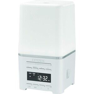 New  Citizen Sens Time-white Digital Tabletop Contemporary Clock W/ Alarm CC1036
